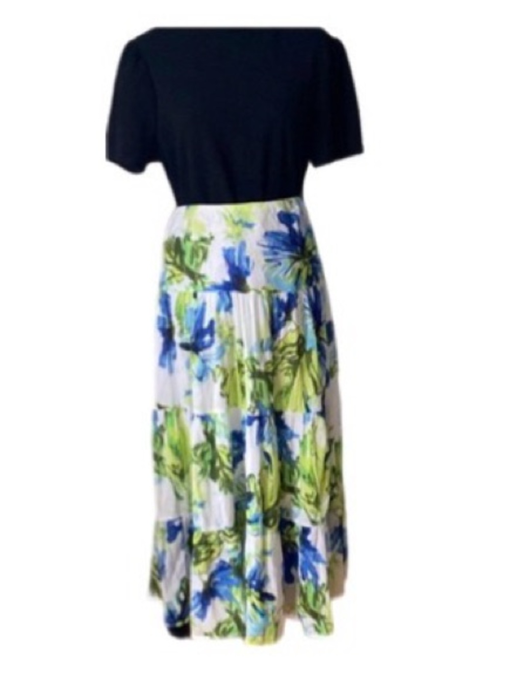 Chaps Floral midi  casual summer skirt size XL